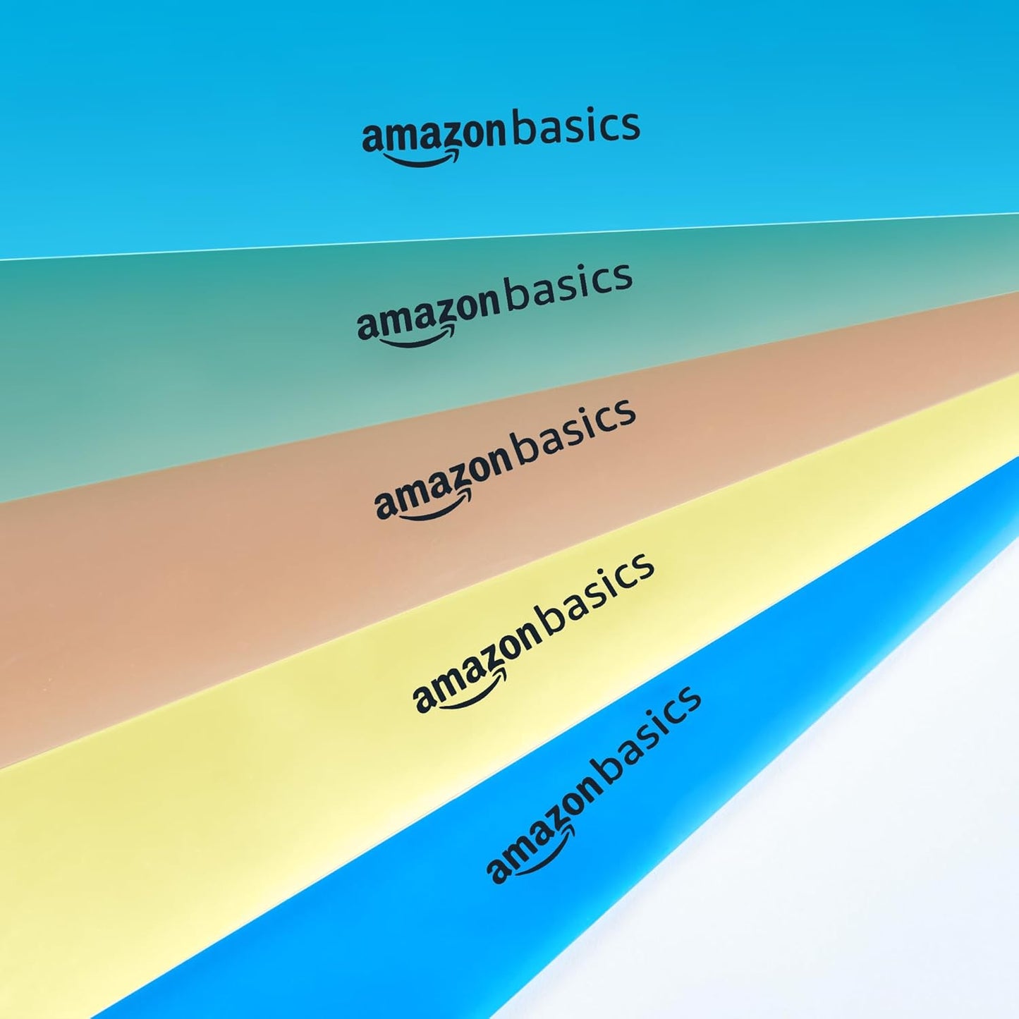 Amazon Basics Binder Organizer Poly Jacket, 3 Hole Punch, Assorted Colors, Pack of 5