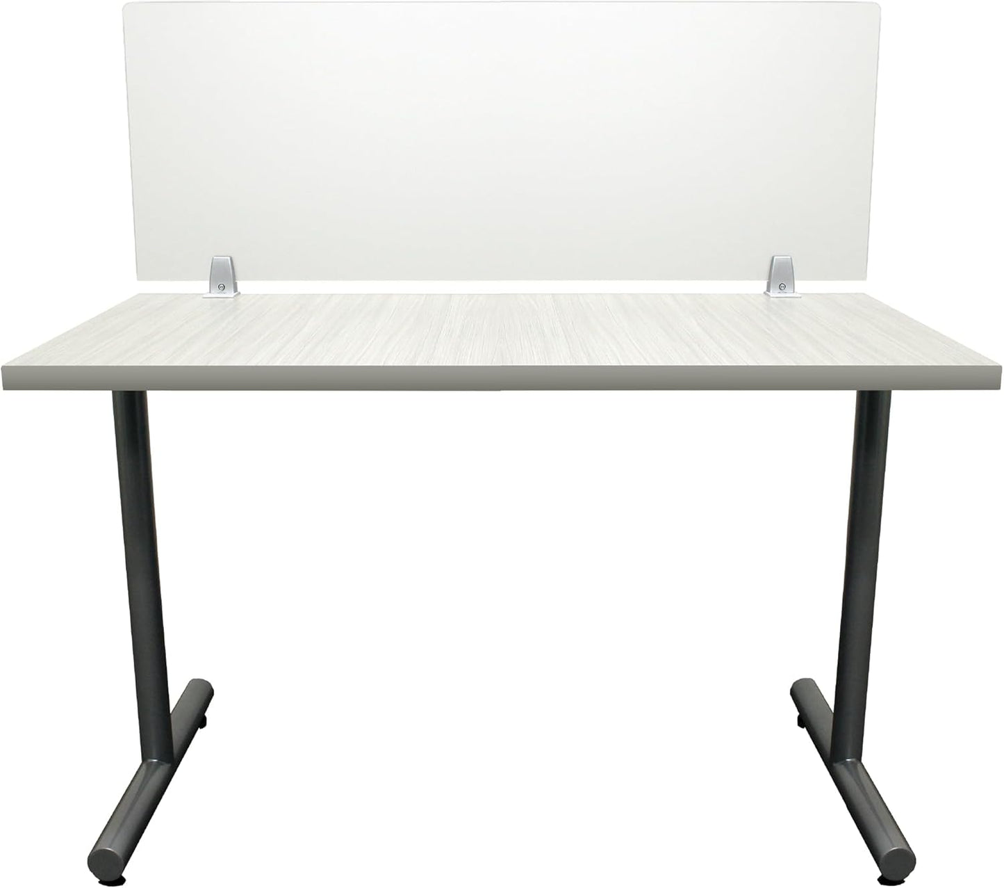 OBEX Frosted Acrylic Desk Mounted Privacy Panel, 12" x 24", Frosted
