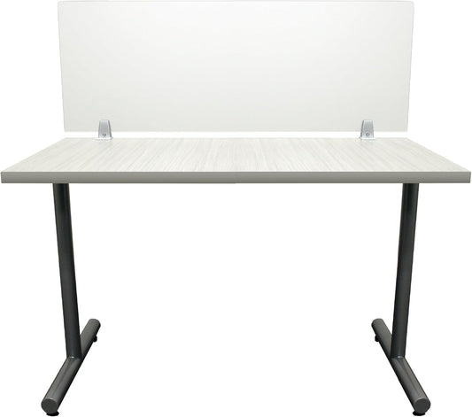 OBEX Frosted Acrylic Desk Mounted Privacy Panel, 12" x 24", Frosted
