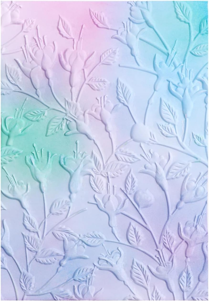 BAOFALI 3D Morning Glory Plastic Embossing Folders for DIY Scrapbooking Photo Album Card Paper Craft Decoration for Card Making,Embossing Template Paper Card Embossing Stencil 6.3" L x 4.5" W.