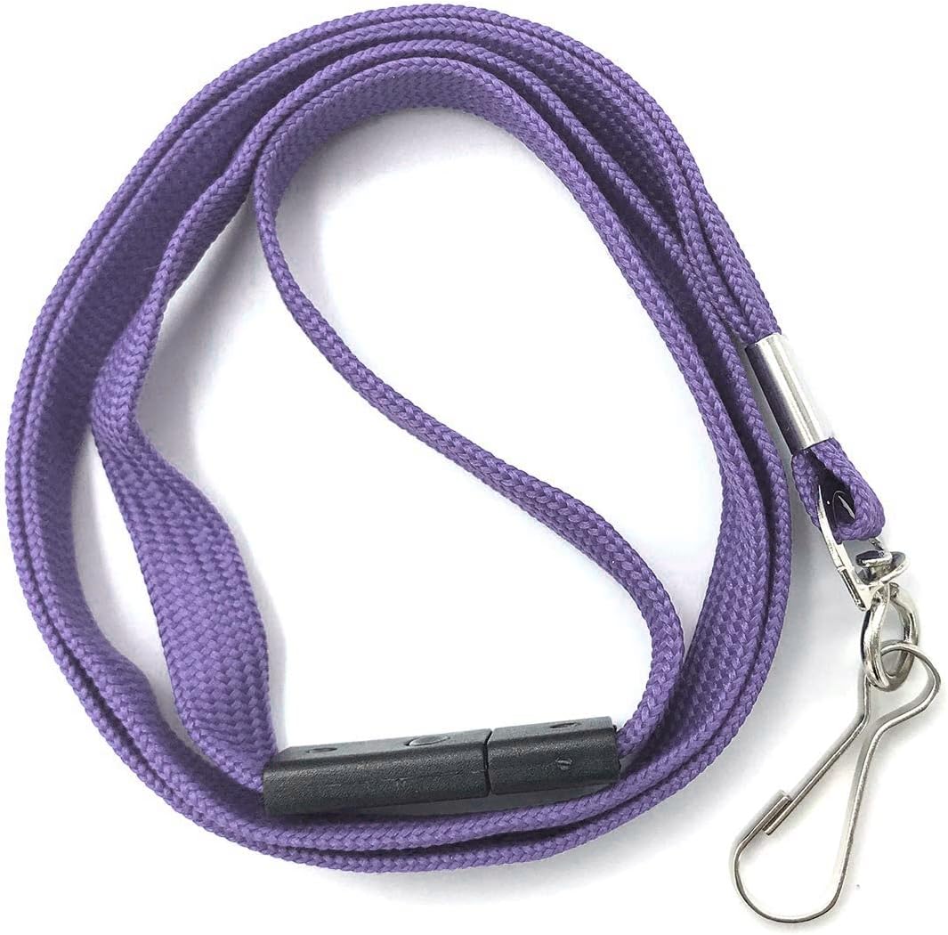 Bird Fiy Lanyard Light Purple Lanyards Neck Flat Premium Breakaway Badge Lanyard with J-Hook for ID Nametag Badge Holder