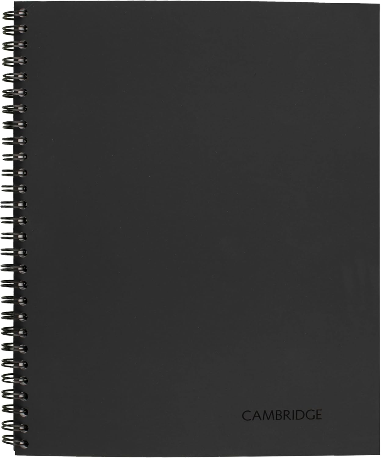 Cambridge Limited Business Notebook, Legal Ruled Paper, 8-1/4" x 11", 80 Sheets, Flexible Soft Touch Cover, Wirebound, Gray (06062)