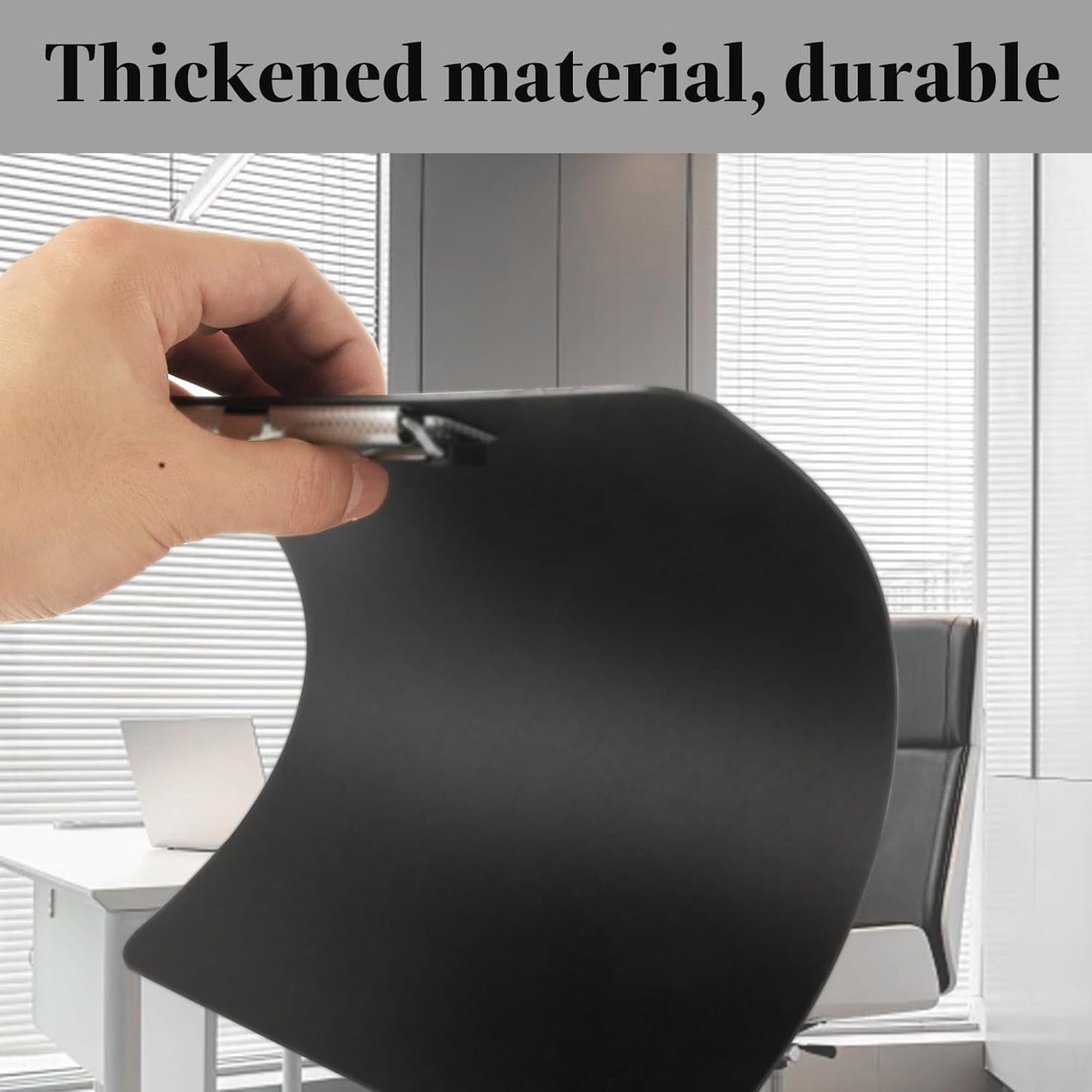 CertBuy 30 Pack Black Clipboards, Black Plastic Clipboards, Plastic Office Clipboard 12 x 8.7 Inch Letter Size for Classroom, Teacher, School, Home, Office Supply