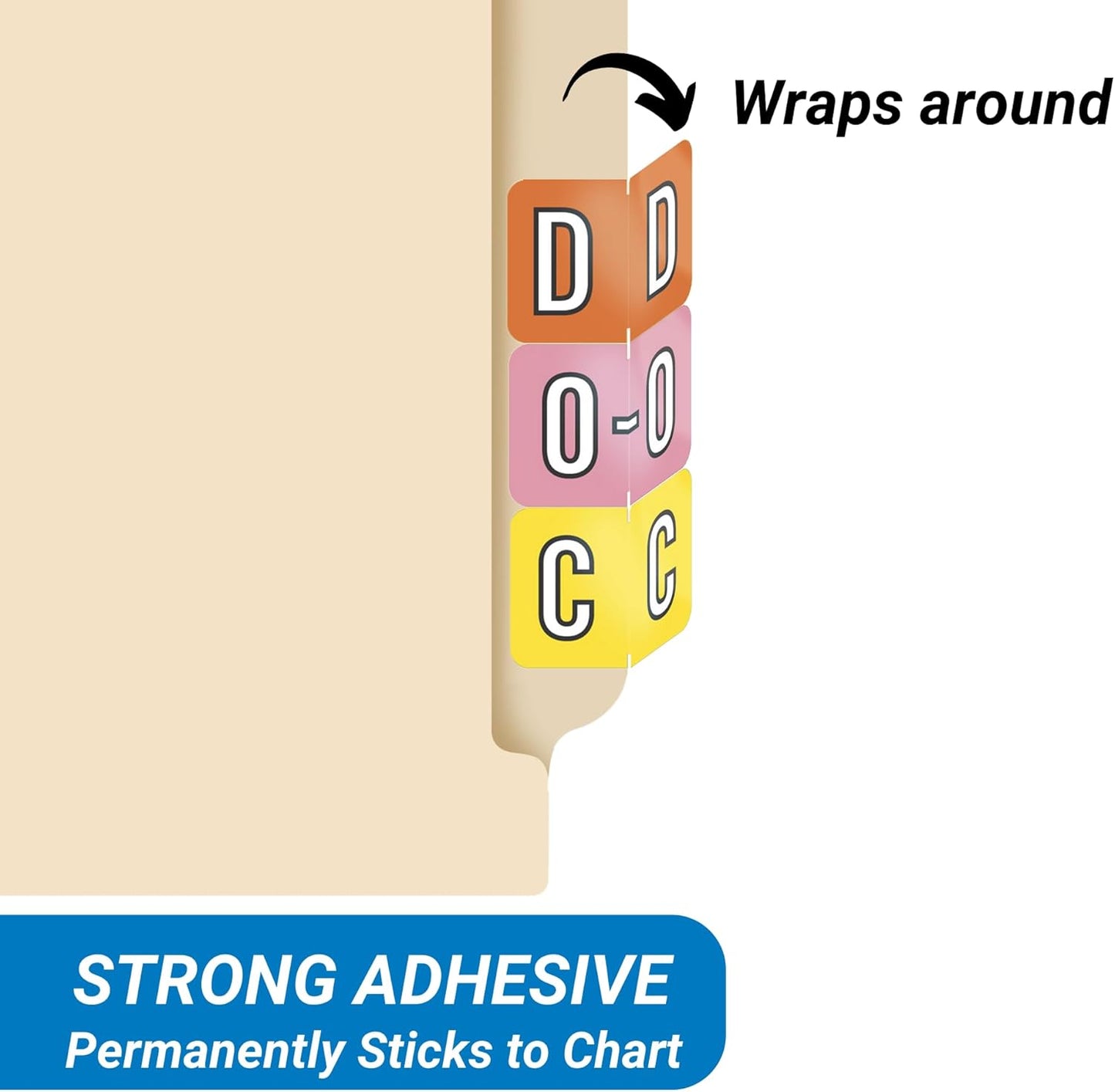 Doctor Stuff - File Folder Labels, Alphabet Letter J, Barkley/Sycom FABKM - BRAM Series Compatible Alpha Stickers, Gold, 1" x 1-1/2", 126 Labels/Package