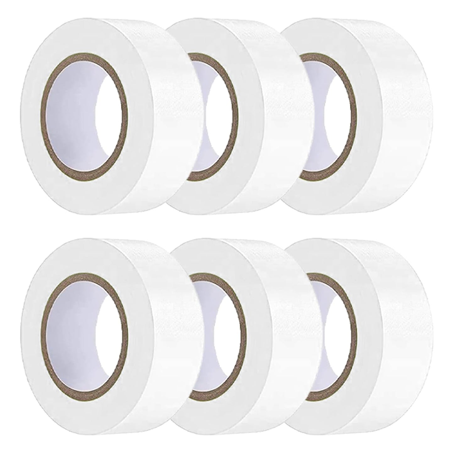 6 Pack White Flagging Tape, Non-Adhesive Plastic Ribbon Neon Marking Roll, 1"*600ft, Marking Tape for Tree Marking, Hunting, Boundaries and Hazardous Areas,Trail Marking