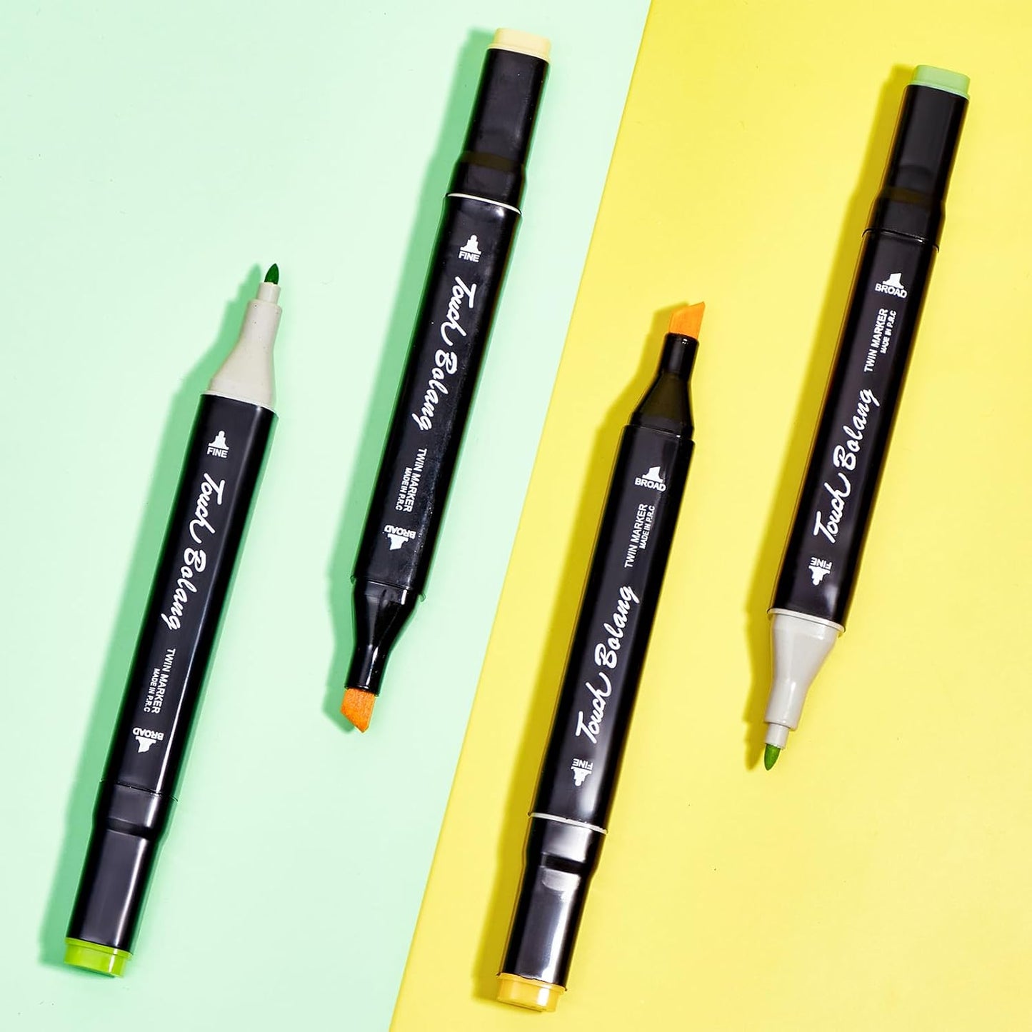 48 Colors Alcohol Markers - Dual Tip Permanent Art Markers Set for Coloring Drawing Painting, Fine and Chisel Tip Alcohol Based Pens with Storage Case for Adult Artists