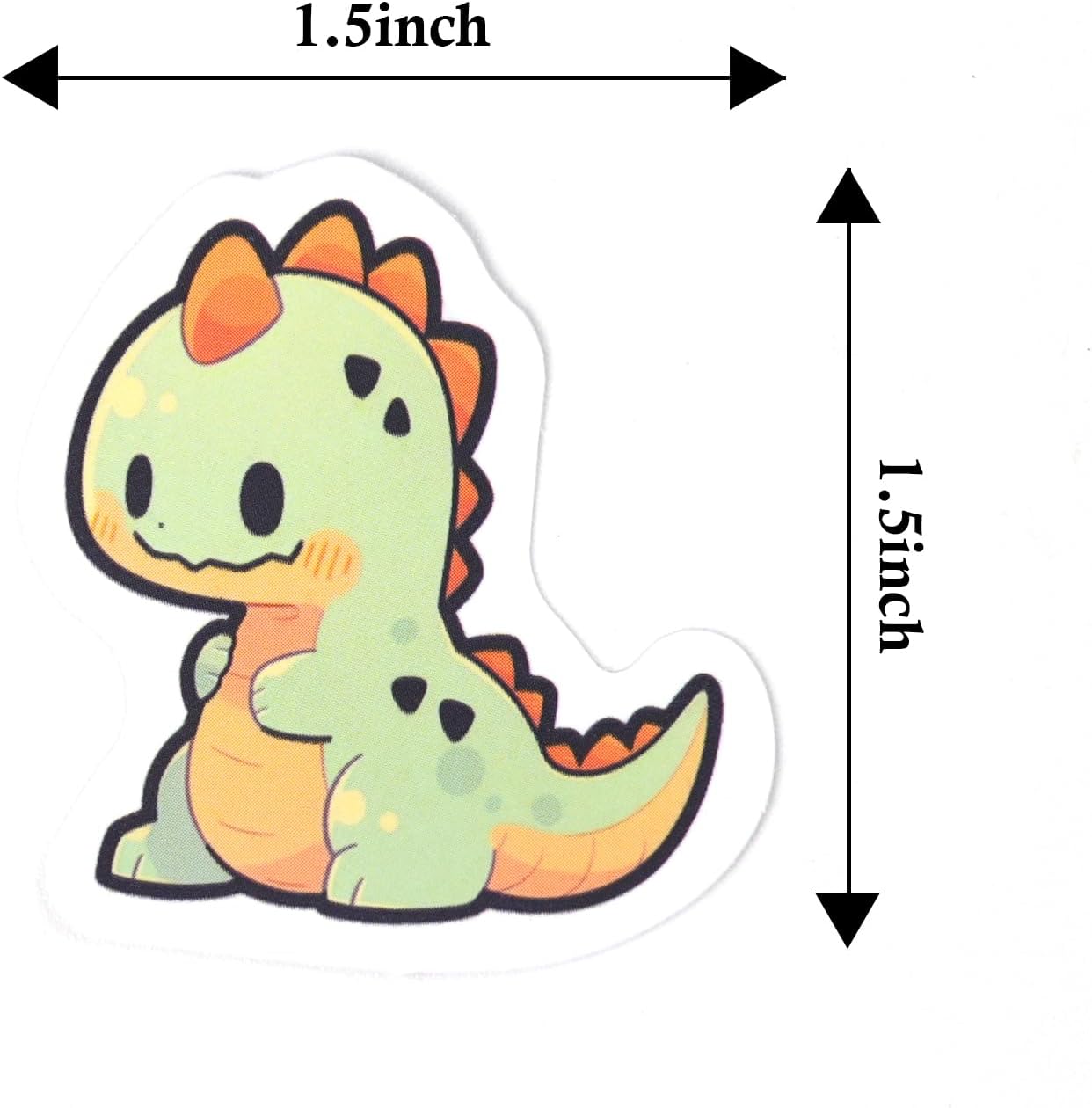 Aowplc 100 Pcs Cute Dinosaur Stickers Pack | Vinyl Stickers for Kids & Toddlers | Dinosaur Party Favors Crafts and Rewards