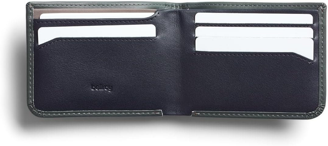 Bellroy Hide & Seek Wallet (Slim Leather Bifold Design, RFID Protected, Holds 5-12 Cards, Coin Pouch, Flat Note Section, Hidden Pocket)
