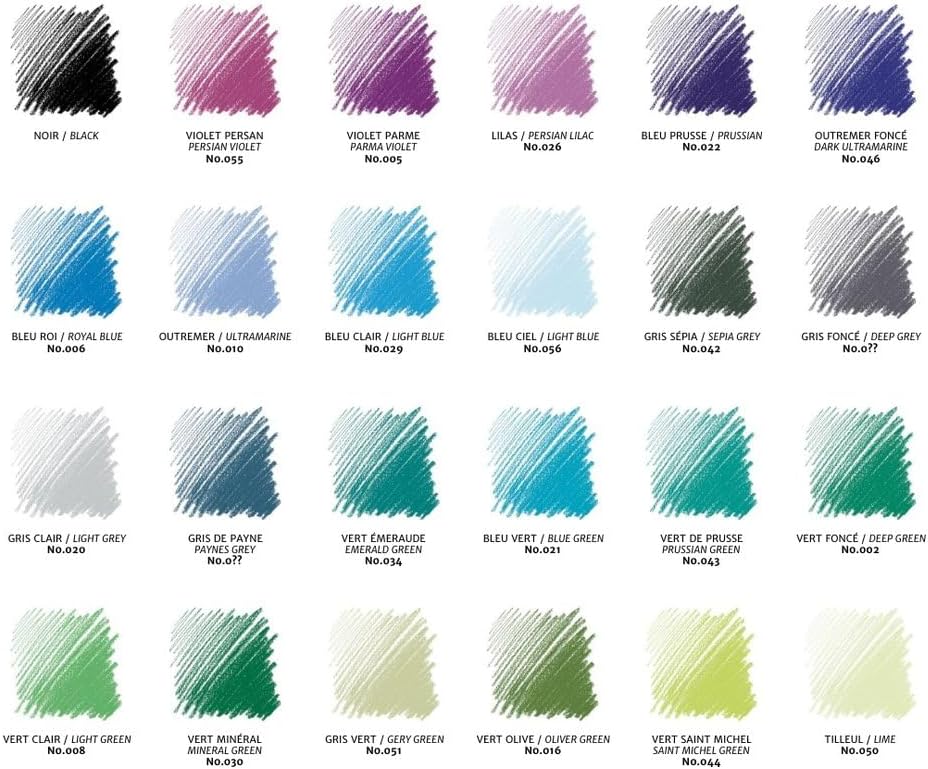 Conté à Paris 48 Count Assorted Pastel Pencils