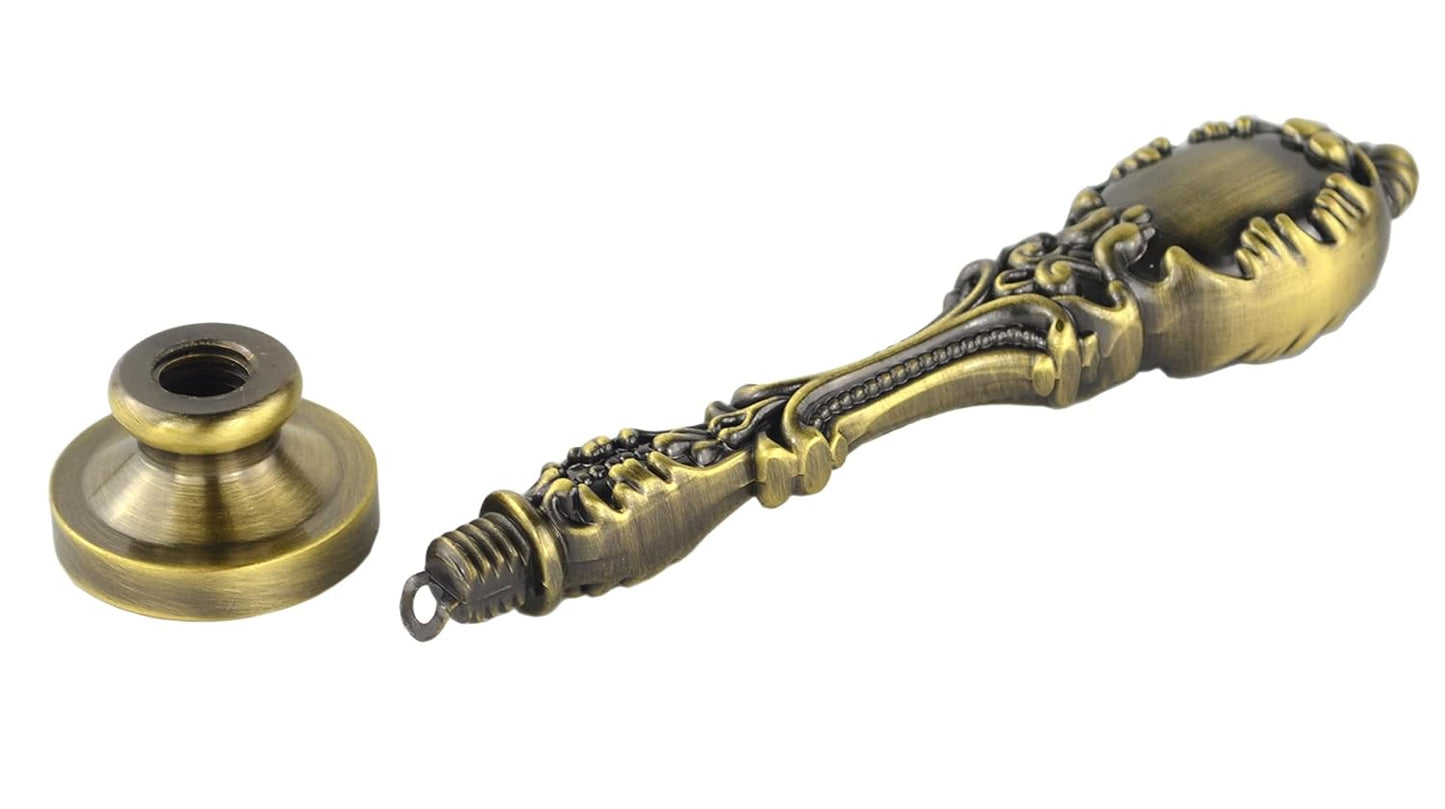 Samyo Creative Romantic Stamp Maker Classic Old-Fashioned Style Brass Color Wax Seal Sealing Stamp Vintage Antique Alphabet Initial Letter Set - (Letter W)