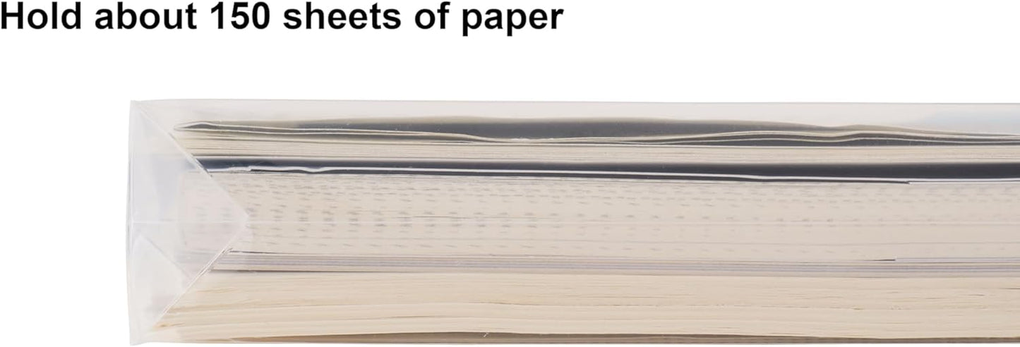 8.5 x 11 Letter Sized Clear Plastic Envelopes with Expanding Gusset Document File Storage Holder 10 Pack Hook Loop Closure