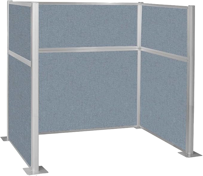 Versare Hush Panel Cubicle Kit | Workstation Partition Walls | Sound Dampening Cubicle Walls | Partitions for Desks