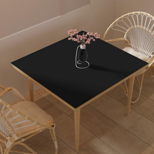 Desk Pad Mat - 48x48 Inch Waterproof Easy to Clean Can Conceal Flaws Protector The Table Top from Scratches Used for Dining (Black+Black 48x48)