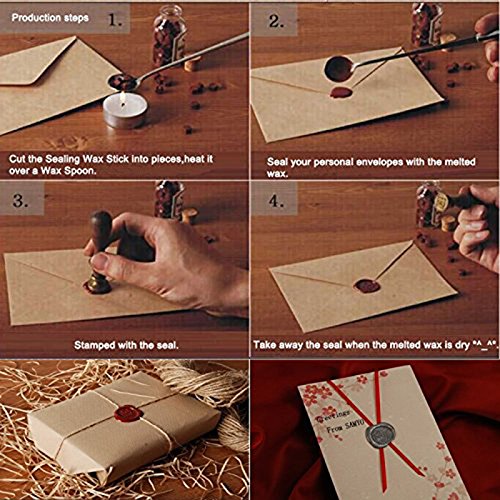 Samyo Creative Romantic Stamp Maker Classic Old-Fashioned Style Brass Color Wax Seal Sealing Stamp Vintage Antique Alphabet Initial Letter Set - (Letter N)