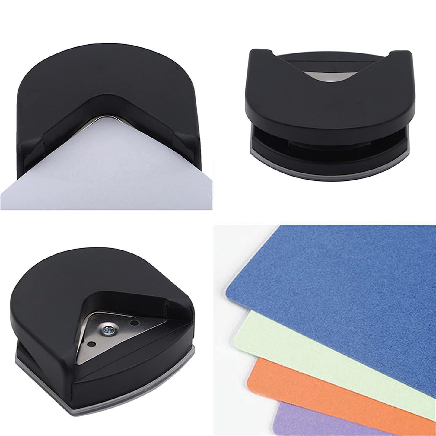 Black 4mm Radius Corner Rounder Punch Paper Corner Rounder Hole Cutter for Photo, Corner Cutter Tool, Paper Punches