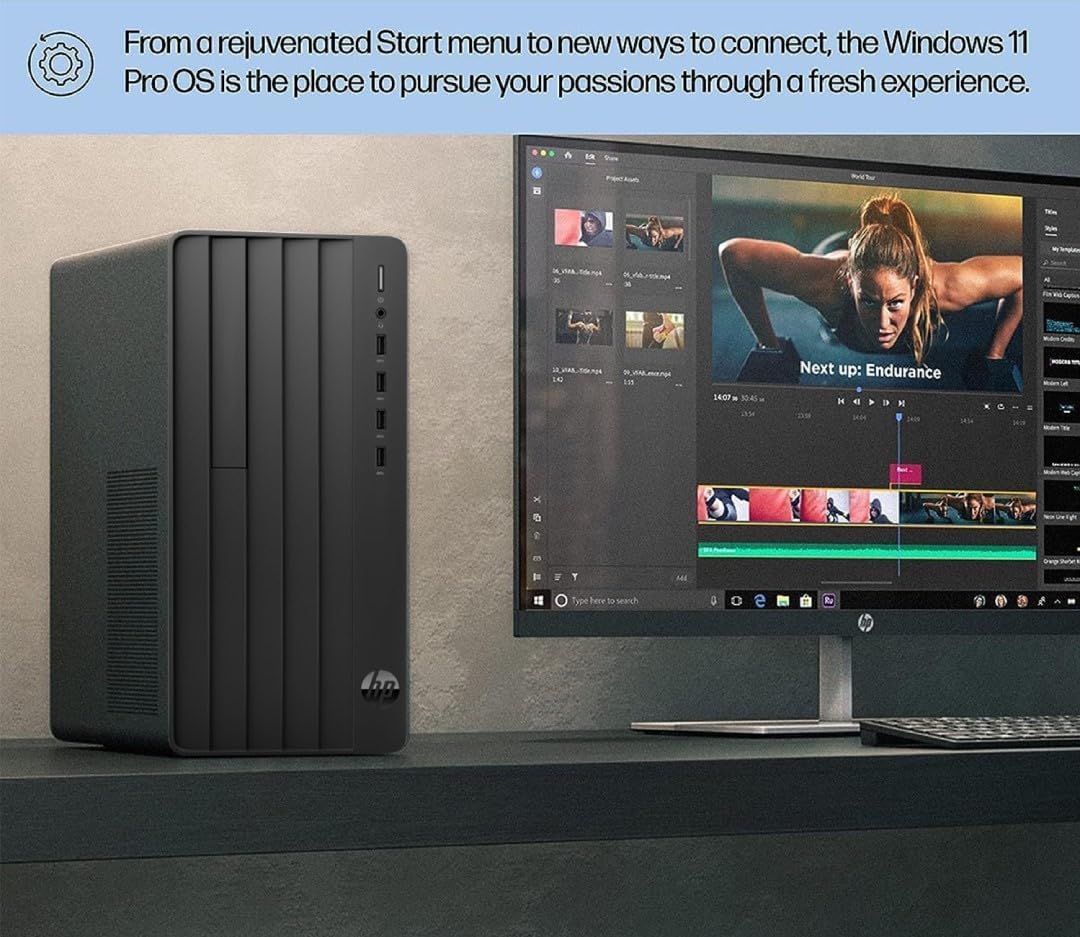 HP 290 G9 Desktop Computer, 13th Gen Intel Core i3-13100 Processor (Up to 4.50GHz)- 32GB RAM - 2TB PCIe SSD - HDMI, VGA, Wire Keyboard & Mouse, Wi-Fi, Windows 11 Pro