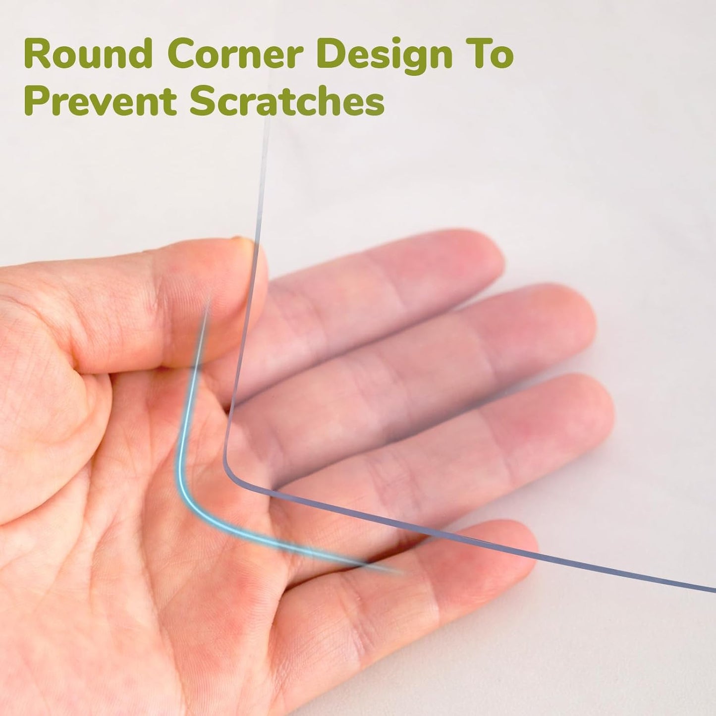 Clear Table Cover Protector, 12 x 54 Inch, 1.5mm Thick Plastic, Vinyl Table Protector for Desks