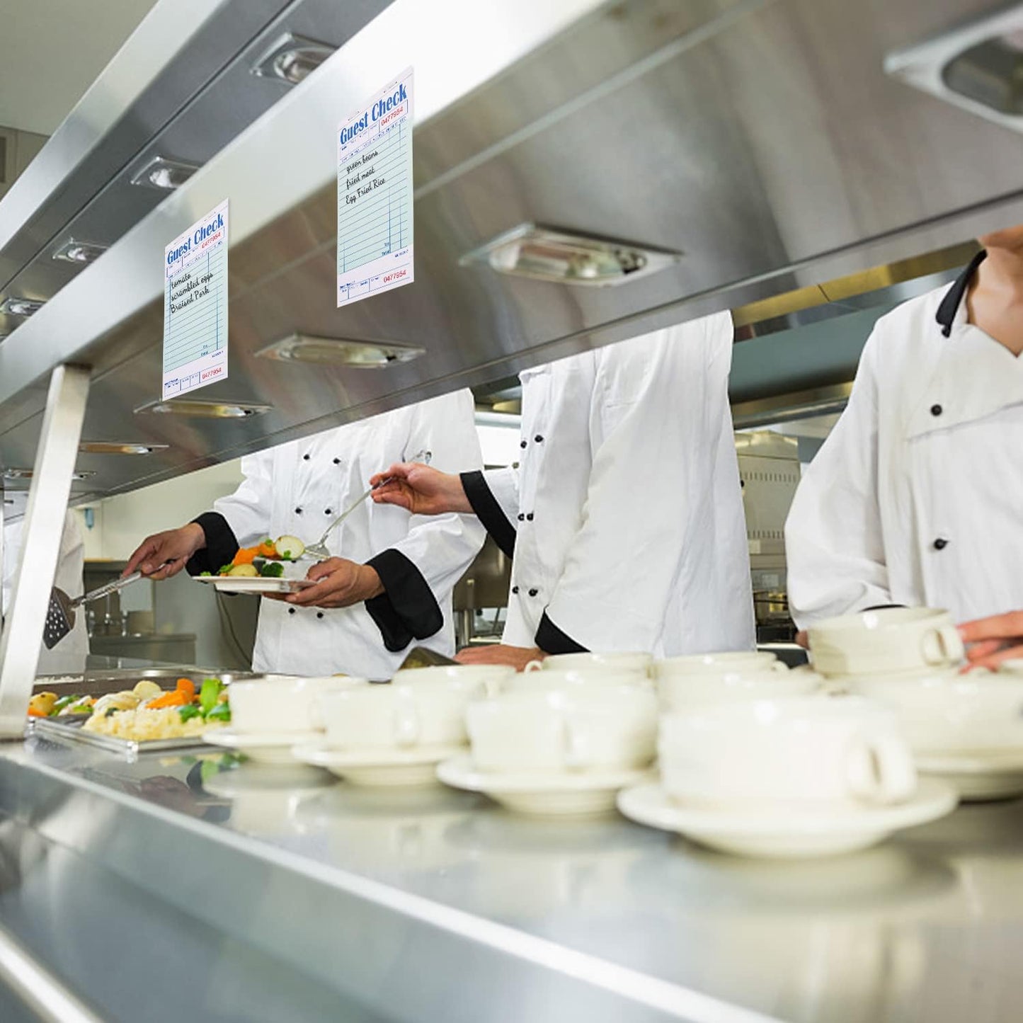 Batrical Guest Checks Server Note Pads 300 Sheets Waitress Notepad for Restaurants (6 Books) 3.5" x 6.75" Per Ticket Book