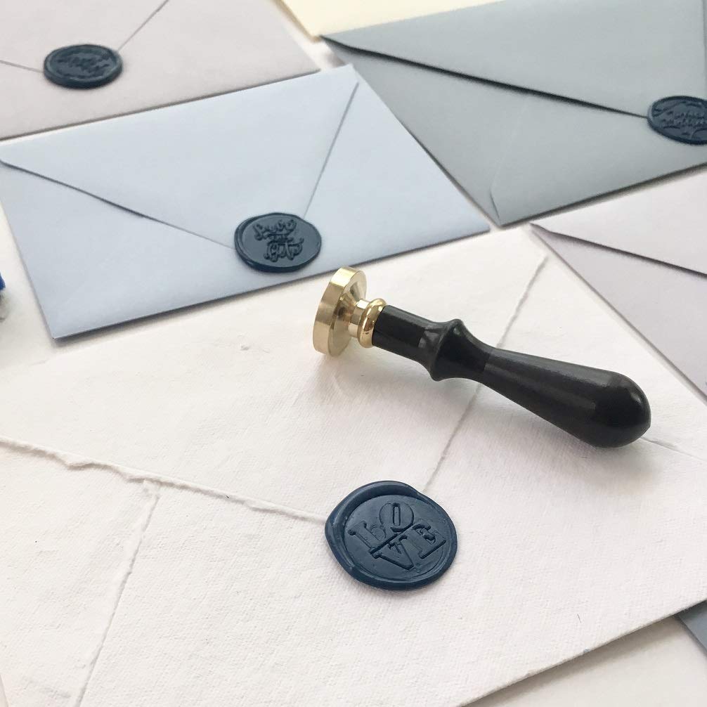 UNIQOOO Mailable Glue Gun Sealing Wax Sticks for Wax Seal Stamp - Navy Blue, Great for Wedding Invitations, Cards Envelopes, Snail Mails, Wine Packages, Gift Ideas, Pack of 8