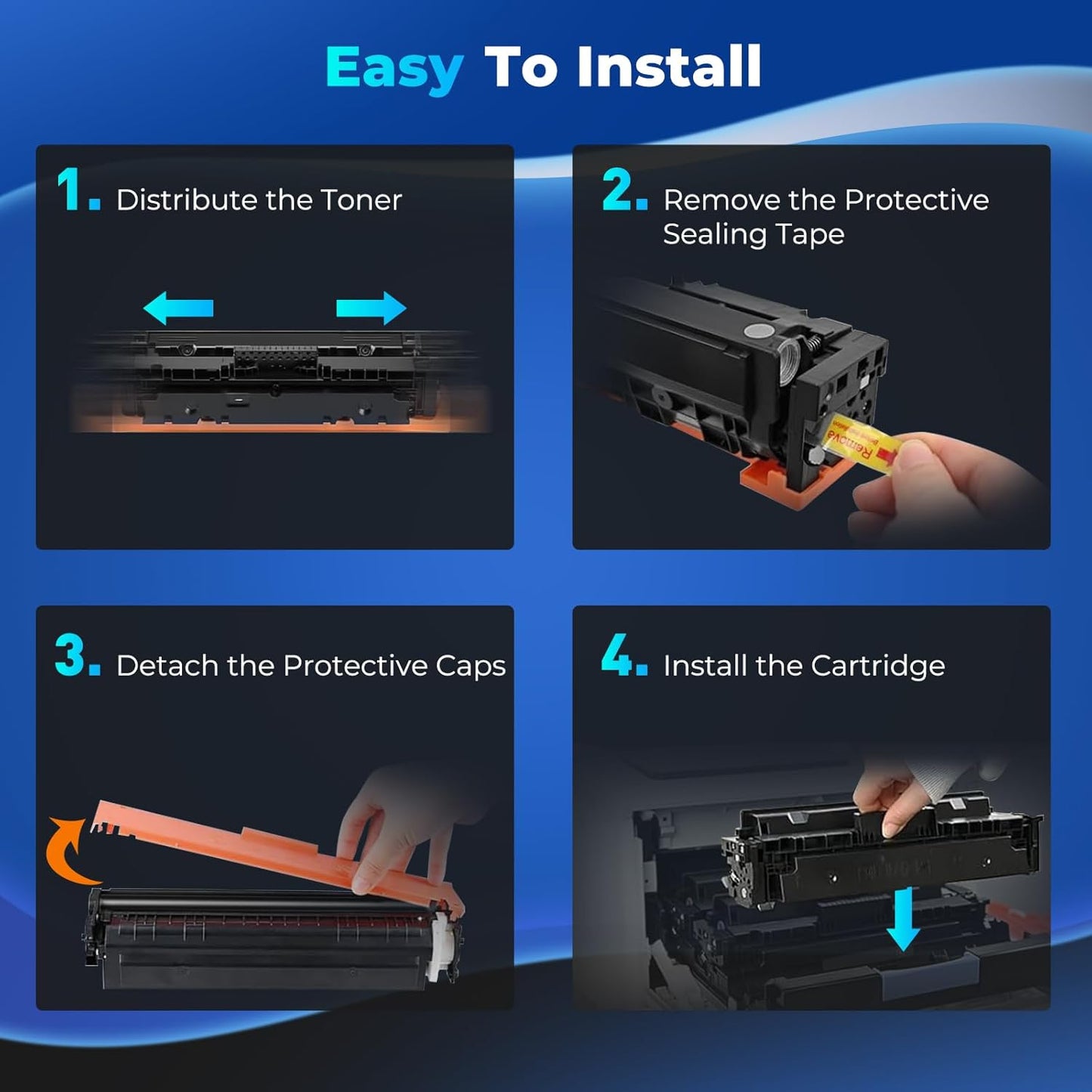 58A Toner Cartridges Black M404dn M428fdw Toner Cartridge Compatible for HP 58A 58X CF258A Toner Cartridge for Laser Jet Enterprise M404dn M404dw M404n M428dw M428fdn MFP M304 M406dn M430f (2 Pack)