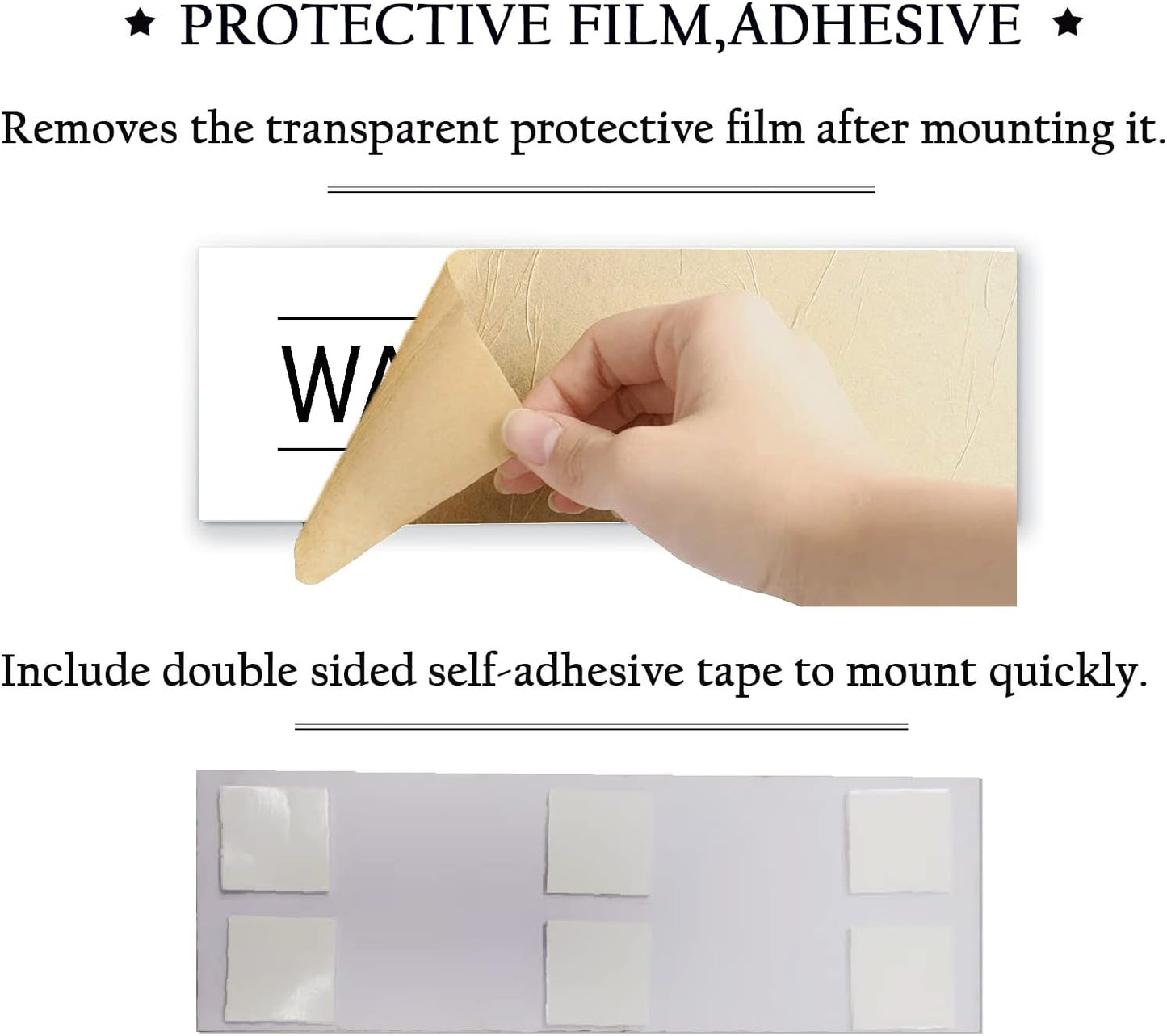 Conference Room Sign White 9x3 Inch - Indoor Self Adhesive Door Wall Sign Minimalism Design