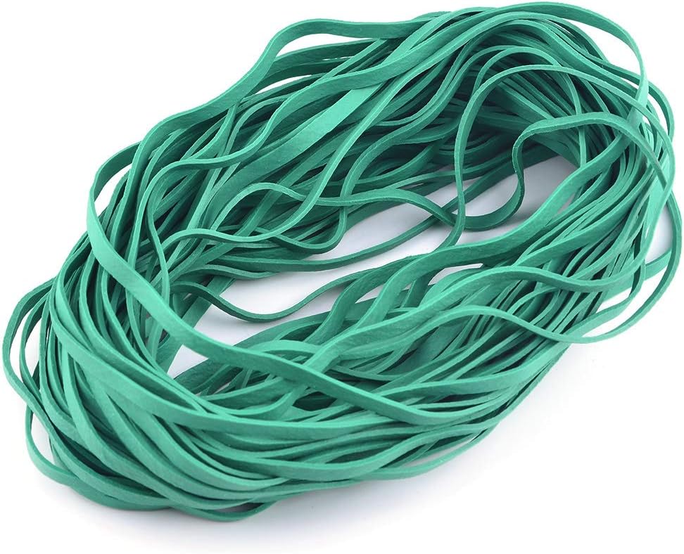 Coopay 12 Inches Extra Large Rubber Bands, 30 Pieces Heavy Duty Trash Can Band Bulk, Strong Elastic for Office Supply School Home, Garbage Cans, File Folders (Green)