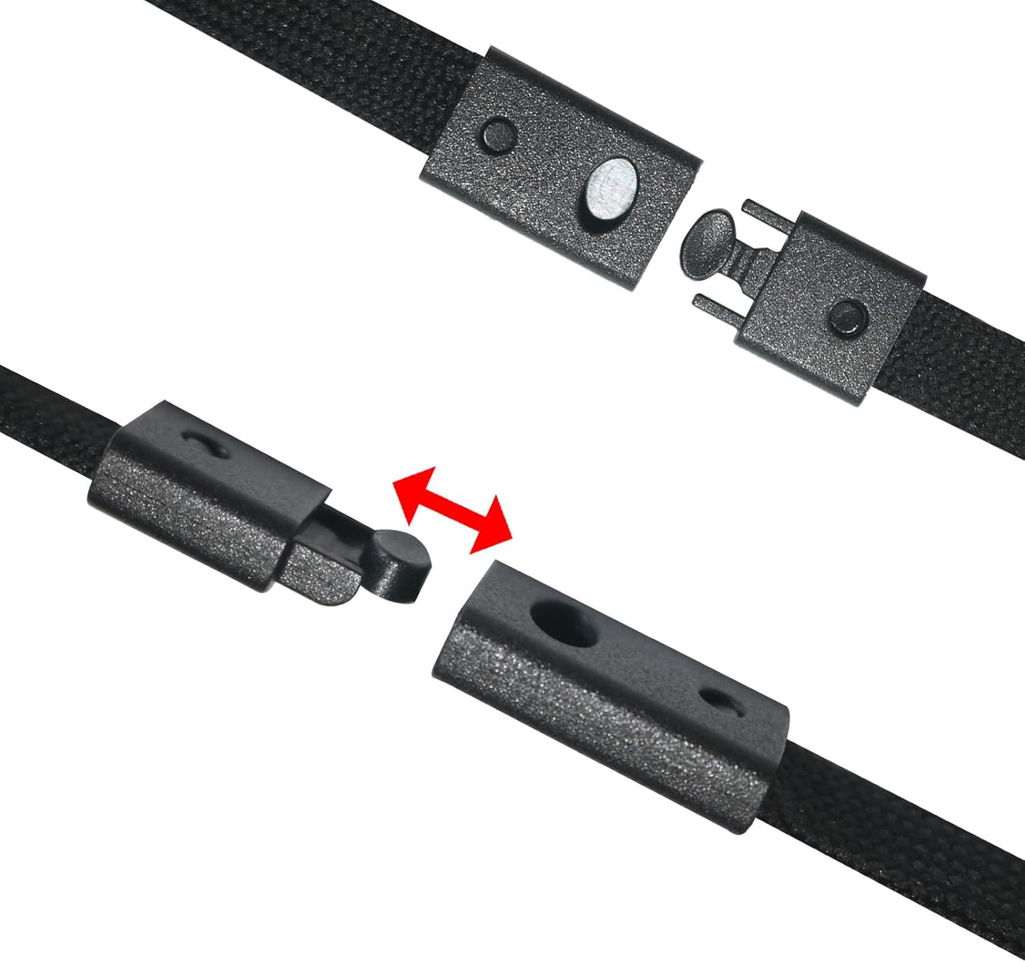 60 Pcs Breakaway Lanyards Safety Black Lanyard with Swivel J Hook Premium Bulk Flat Lanyards 36" for ID Name Badge Holder, ID Badges Cruise, School, Students, Coach, Festival and Hang Keys