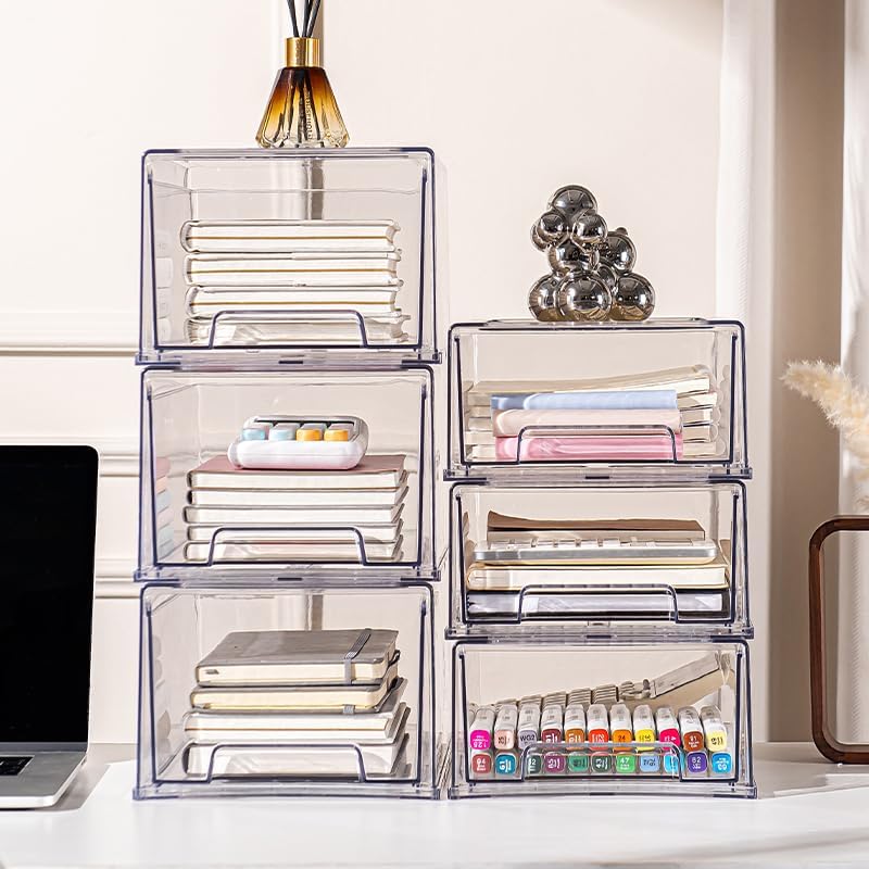 clear Drawer-Type Plastic Storage Box Bins Organizer，Family First Aid Kits Medicine cabinet Box Organizer,Closet ，Shelf，Ointments, Adhesive Bandages，Cosmetics,Office Items (clear, 2L Extra Large)