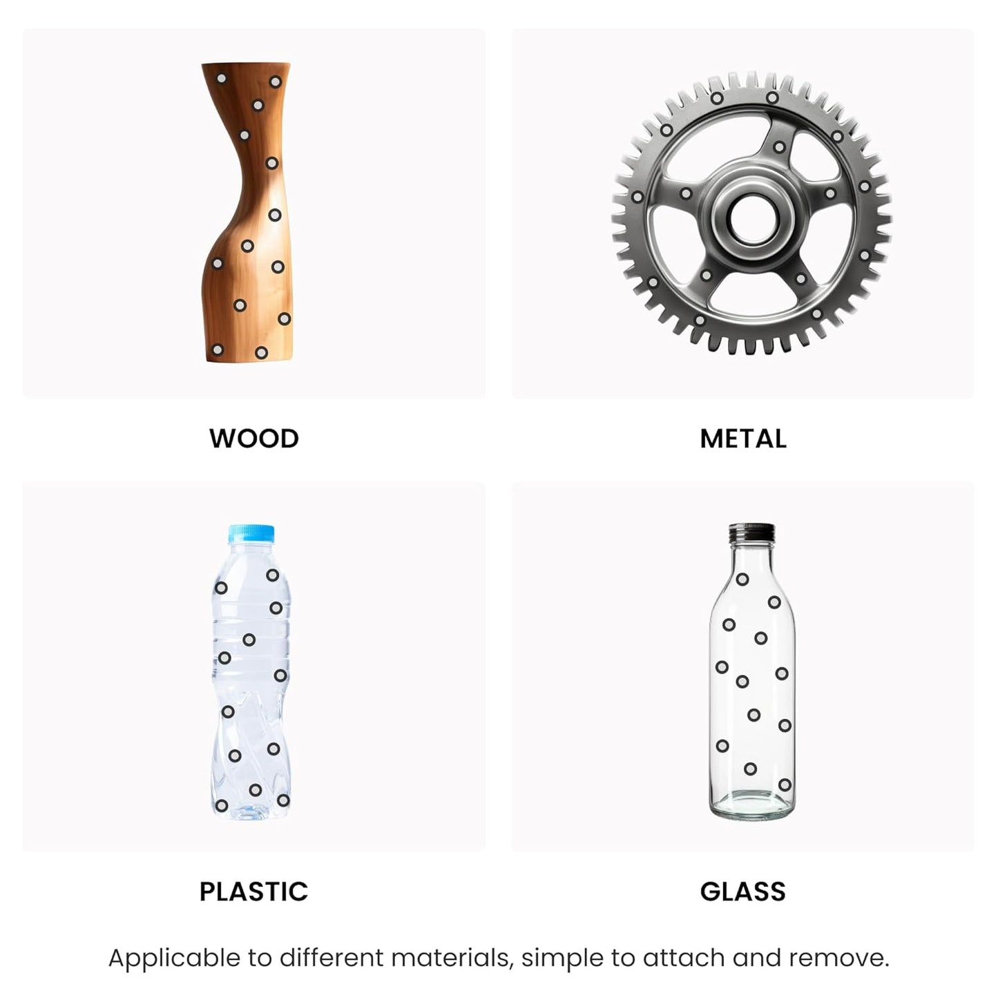 Revopoint 6.0 mm 3D Scanning Markers for 3D Scanners, 3D Tracking Dots, Reference Point Stickers, Diffuse Markers (2000 Points)