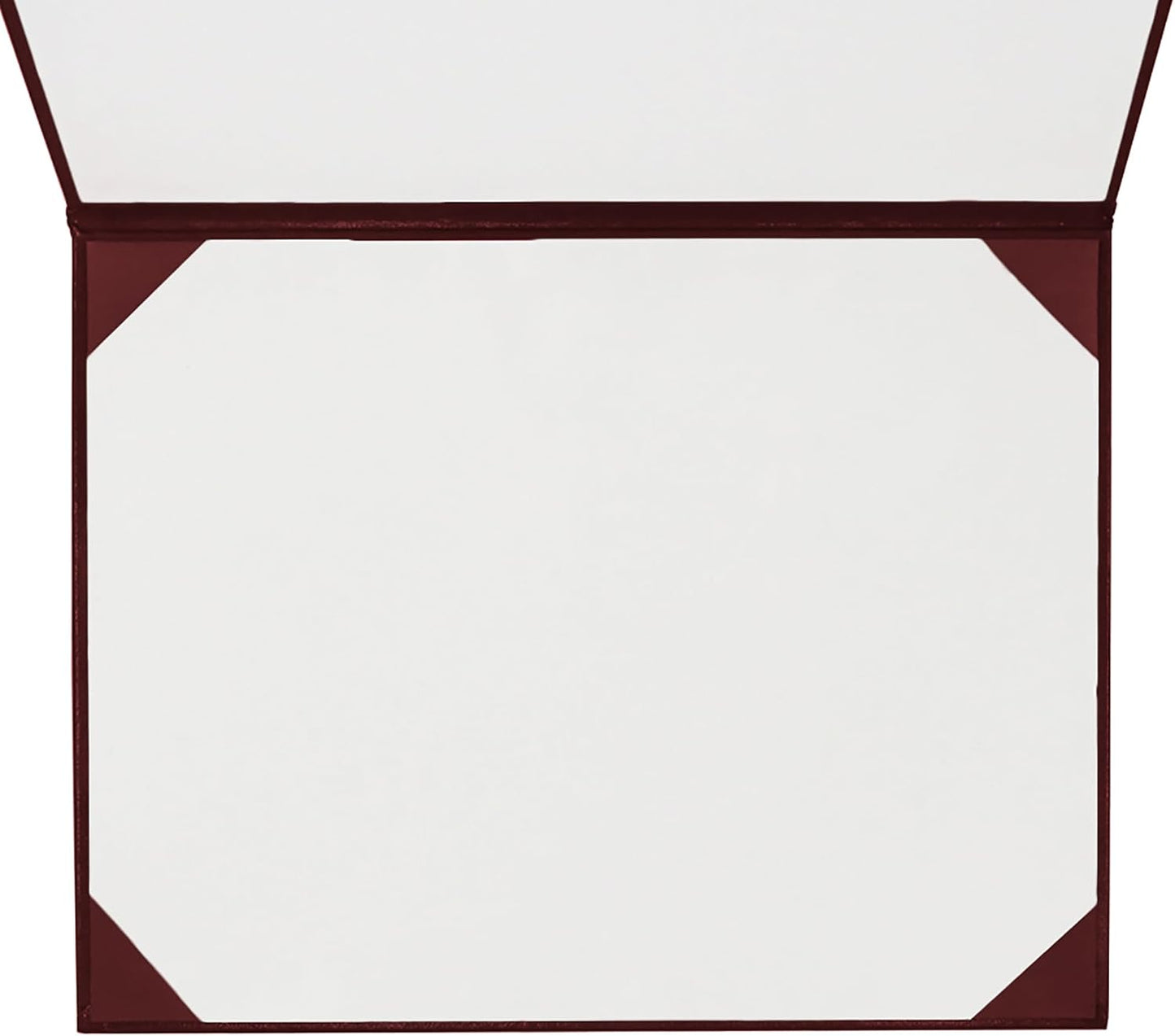 GraduationMall 8.5"x11" Smooth Padded Diploma Cover Certificate Holder Maroon,6-Packs