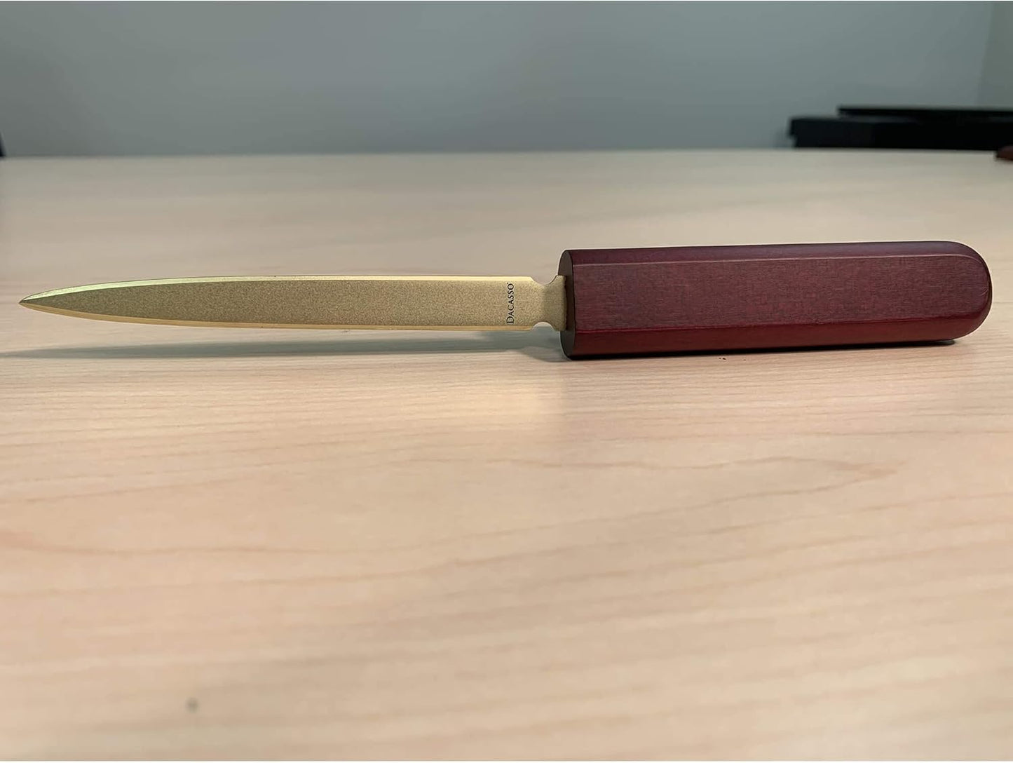 Dacasso Rosewood and Leather Desk Set, 10-Piece