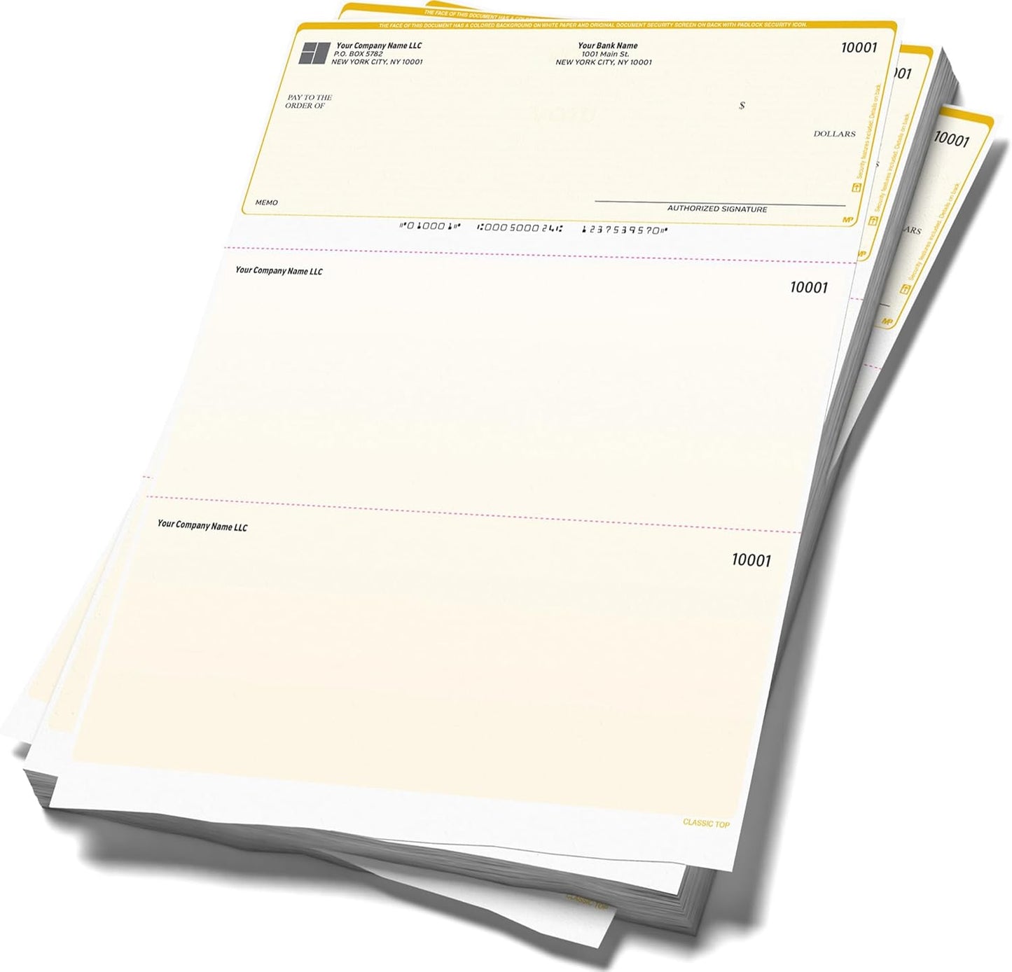 Computer Checks Compatible W/QB Check On Top [500 Sheets]