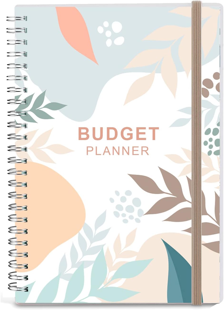 Budget Planner - Monthly Finance Organizer with Expense Tracker Notebook to Manage Your Money Effectively, Undated Finance Planner/Account Book, Start Anytime, 1 Year Use, A5, Twig
