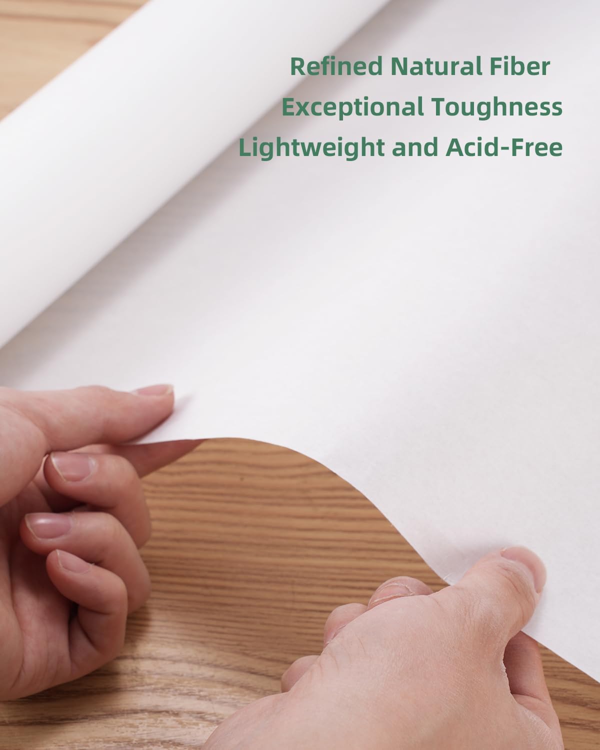 ANXINZENITH Artist Teabag Paper Roll:13.8"x984",Wet-Strength,DIY Art Material for Mixed Media,Painting,Collaging,Cyanotyping,Origami,and Printmaking