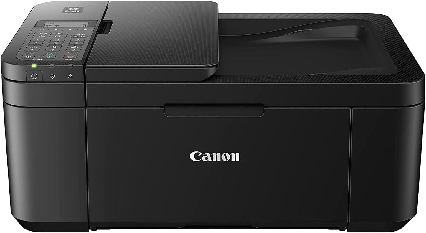 Canon PIXMA TR4720 All-in-One Wireless Printer with Auto Document Feeder, Mobile Printing, Copy, Fax and Scanner Black 5074C002 Bundle with DGE USB Connection Cable + Small Business Software Kit