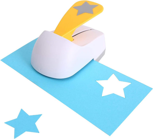 Craft Lever Punch 2 inch Star Paper Punch Five Point Star Professional Tool for Paper Crafting DIY Projects，Gifts，Stationery，Education，Greeting Cards Arts Fun Projects