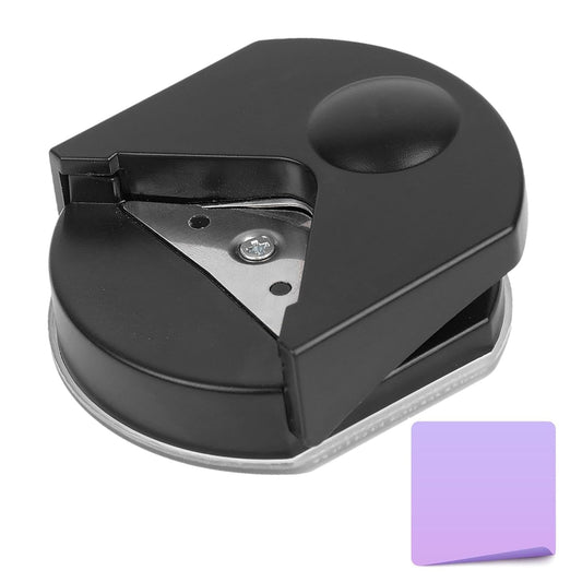 Corner Round Edge Cutter Rounding Tool for Paper Crafts, Paper Cutting, and Edge Shaping, Round Corner Multifunctional for Card Making and Scrapbookin Punches and Crafts (Black)