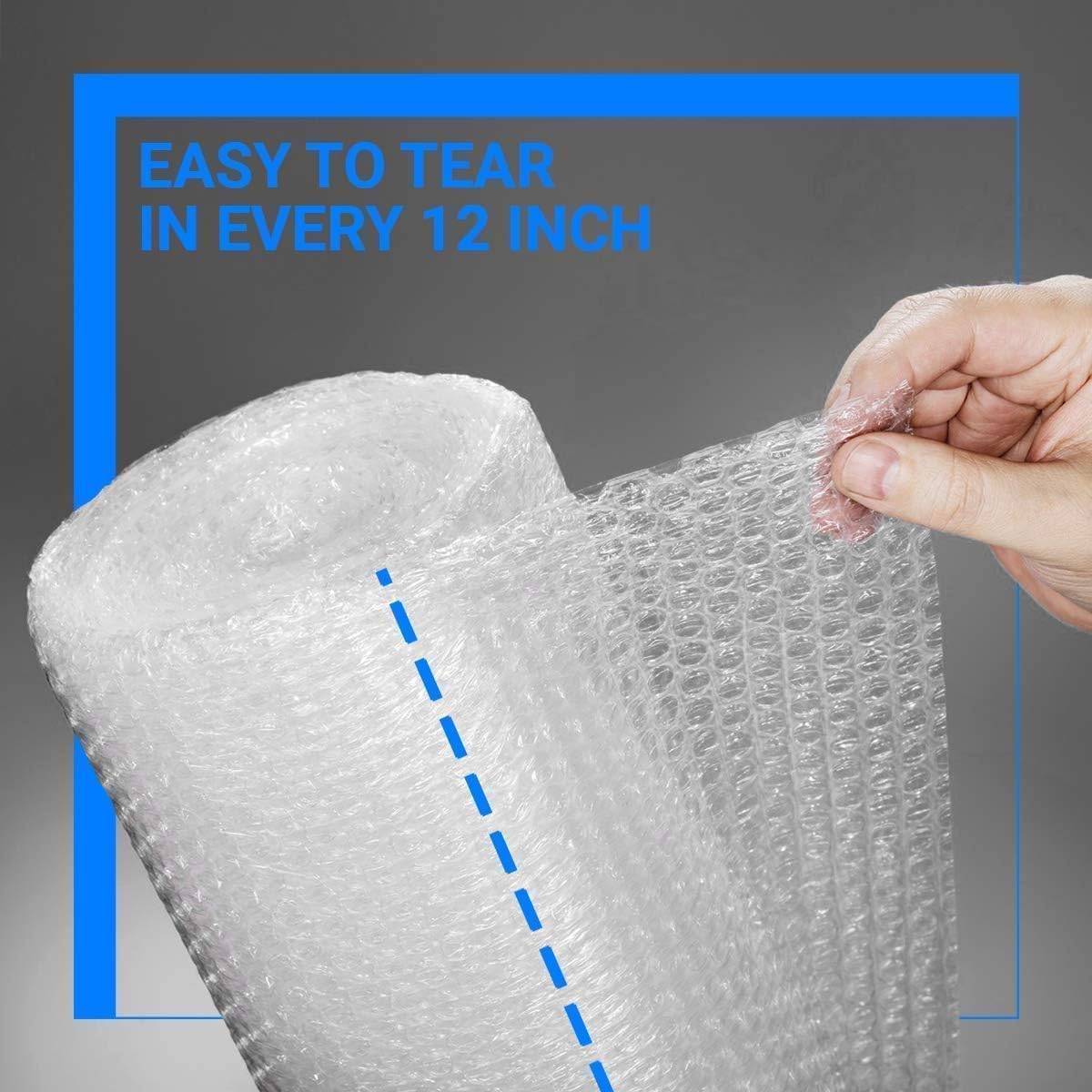 Bubble Cushioning Wrap Pacific Mailer 5/16 Inch x 17 Inch x 72Feet Total [2 Rolls of 36 Feet] Bubble Cushioning Wrap for Packing Moving Supplies Perforated Every 12"