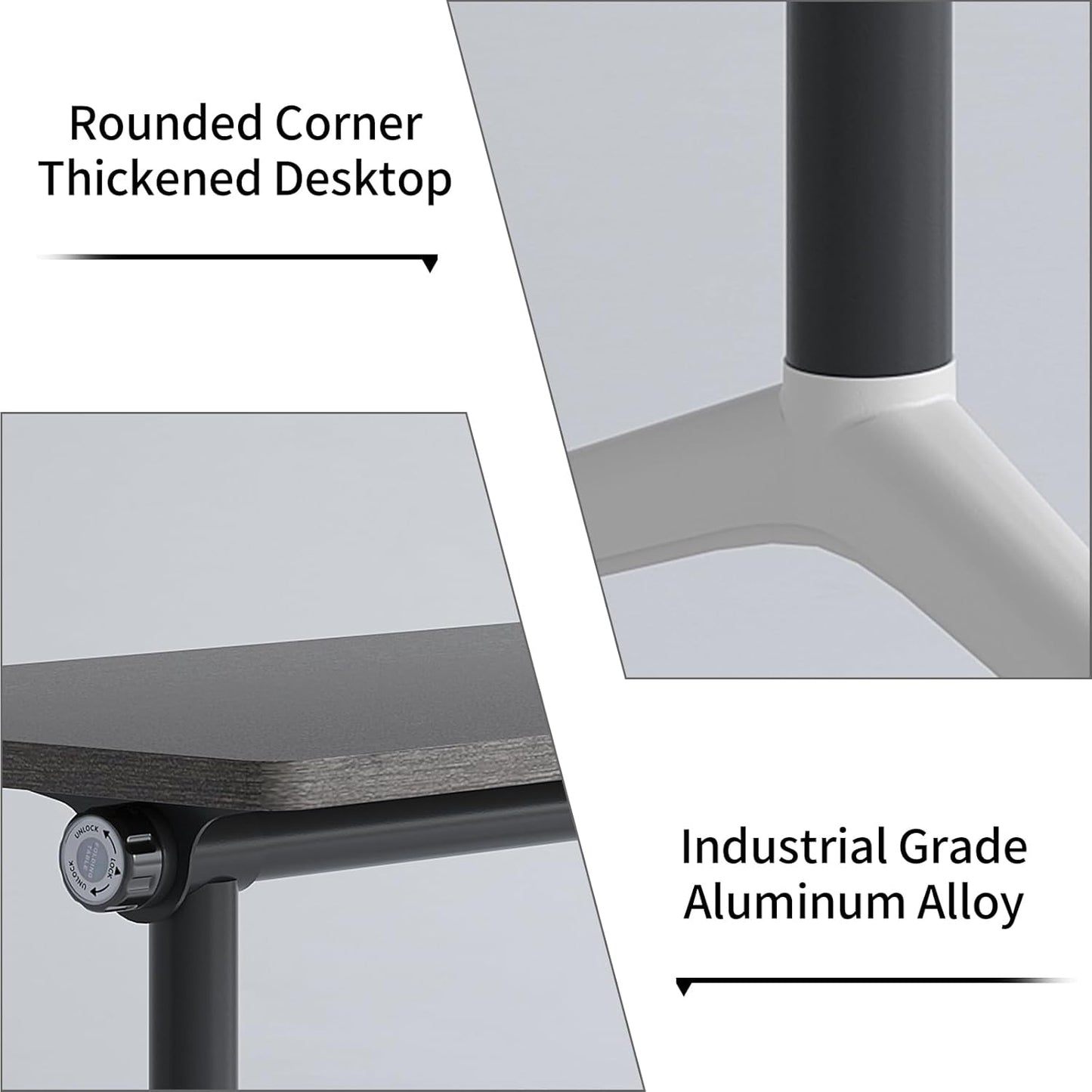 Conference Room Table with Flip-Top Design for Dynamic Meetings, Business Table Computer Desk with Heavy-Duty Frame,Foldable Seminar Meeting Tables for Home Office (6, B, 47.2IN)