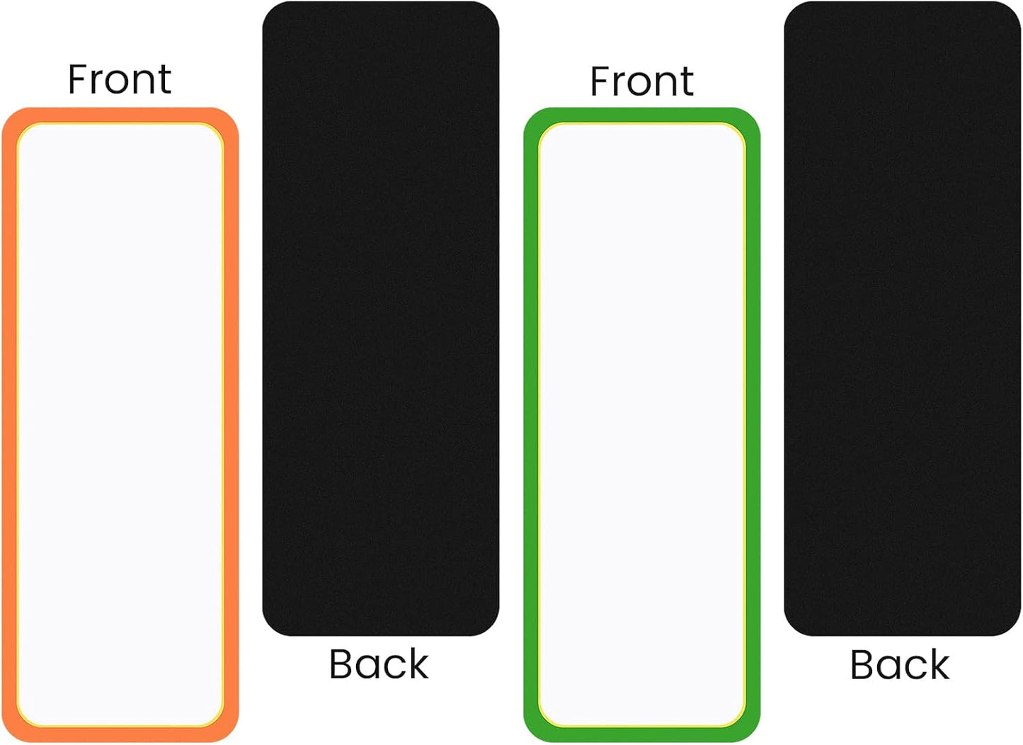 48 Pieces Magnetic Dry Erase Labels - Real Waterproof/Reusable Strips for Classroom Home Office Garage Refrigerator Blank Writable Erasable Cards Colored Border Name Tags Students Locker Shelf