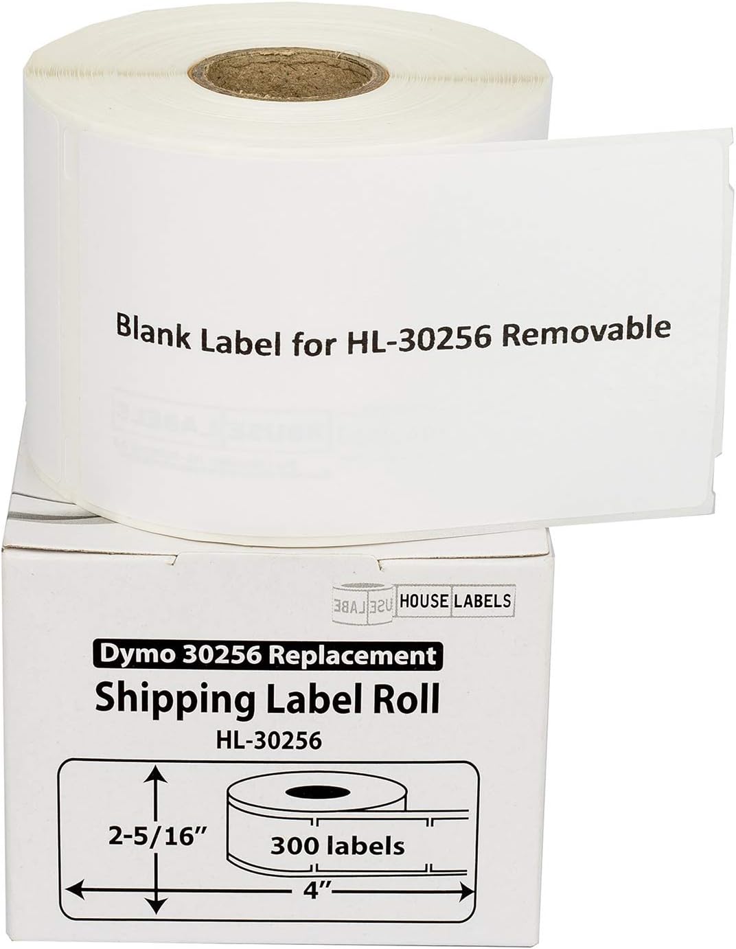 6 Rolls; 300 Labels per Roll of DYMO-Compatible 30256 Large Shipping Labels (2-5/16" x 4") - BPA Free!
