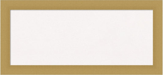 Amanti Art White Cork Board for Wall, 16x34 Vision Board with Gold Frame, Medium Corkboard Office Decor for Home Organization, Casual Corkboard Pinboard to display items for home organization