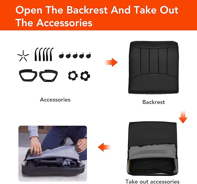 CLATINA Office Computer Desk Chair Executive Mid Back Chair Comfortable Ergonomic Managerial Chair Adjustable PU Leather Home Office Desk Chair Swivel, White 1PK