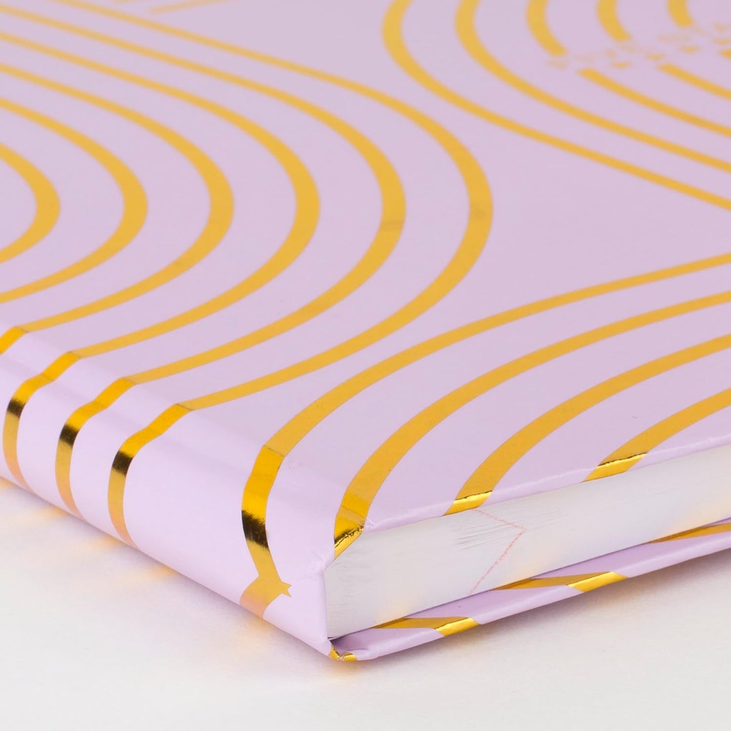 Five Star Composition Book, College Ruled Paper, 7-1/2" x 9-3/4", 80 Sheets, Hardcover, Lilac and Metallic Gold Arches (850111F-AMZ)