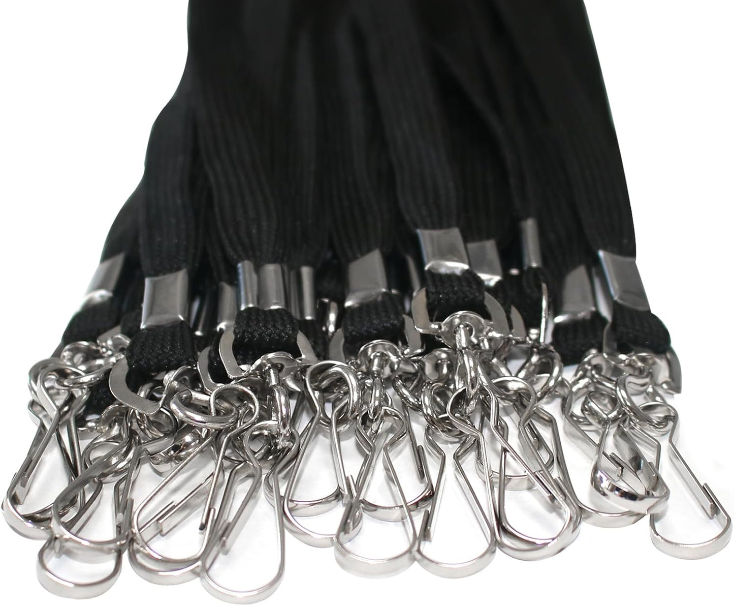 60 Pcs Breakaway Lanyards Safety Black Lanyard with Swivel J Hook Premium Bulk Flat Lanyards 36" for ID Name Badge Holder, ID Badges Cruise, School, Students, Coach, Festival and Hang Keys