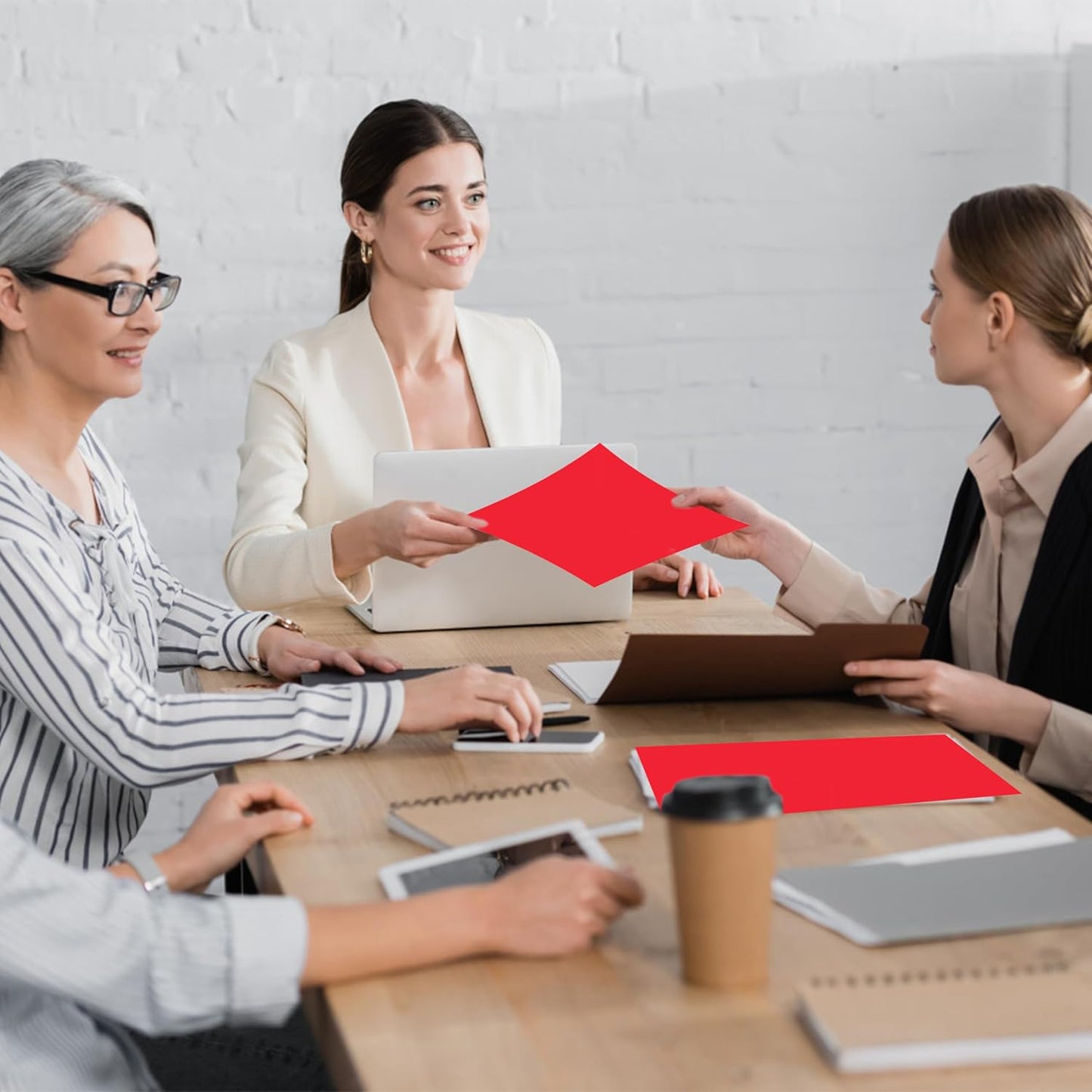 50 Pack Folders with Pockets, Pocket Folders Fit Letter Size Paper, with Business Card Slot, 2-Pocket Folder for School Office Home Business