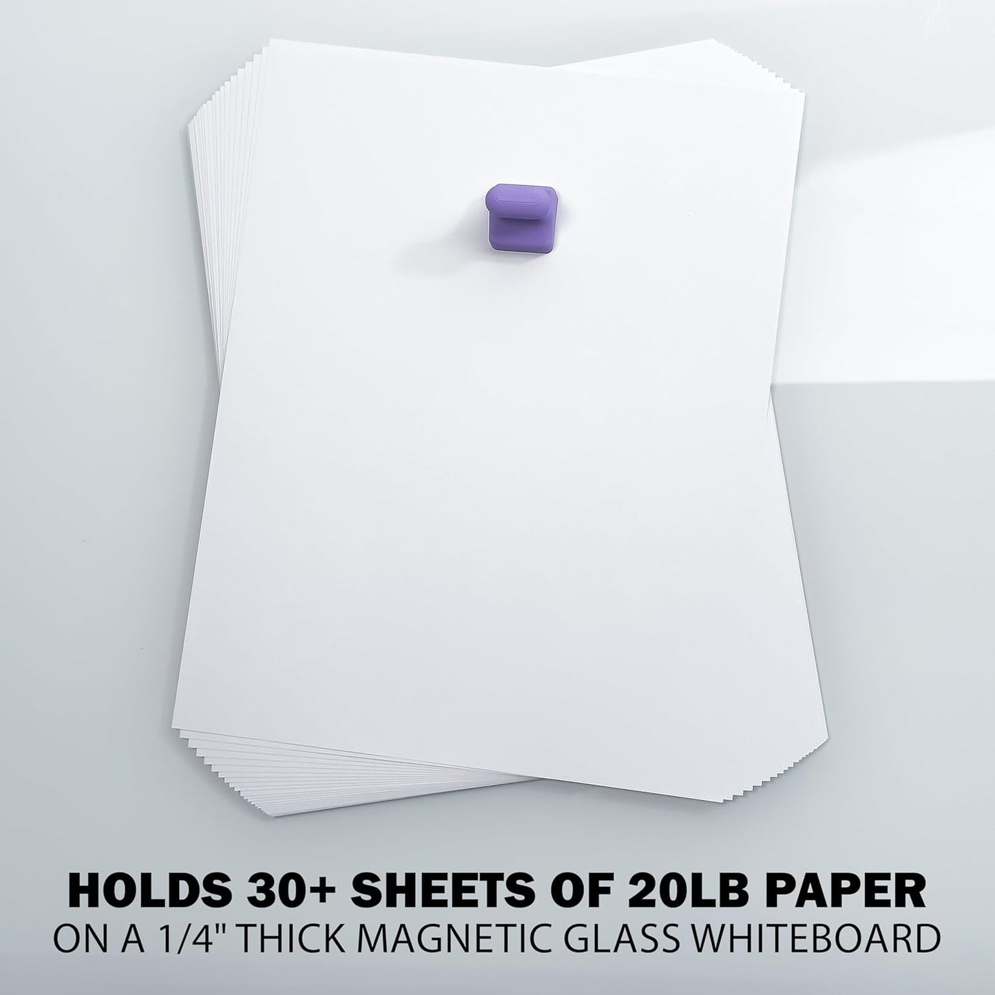 Glassboard Studio MiniPawn Magnet - Strong Neodymium Rare Earth Magnets for Fridge, Whiteboard, Locker & Magnetic Glassboards - Ideal for Crafting & Office Use - Strong Fridge Magnets (Ice Blue, 12)