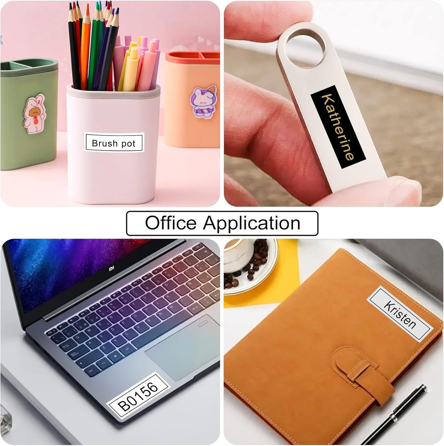 18mm Ptouch Tape Tze-241 344 941 Replacement for Brother Label Maker Tape 18mm 0.7 Laminated White/Black/Silver, TZe 18 mm Compatible with Brother Ptouch PT-D400 PT-D410 PT-D460BT PT-P710BT