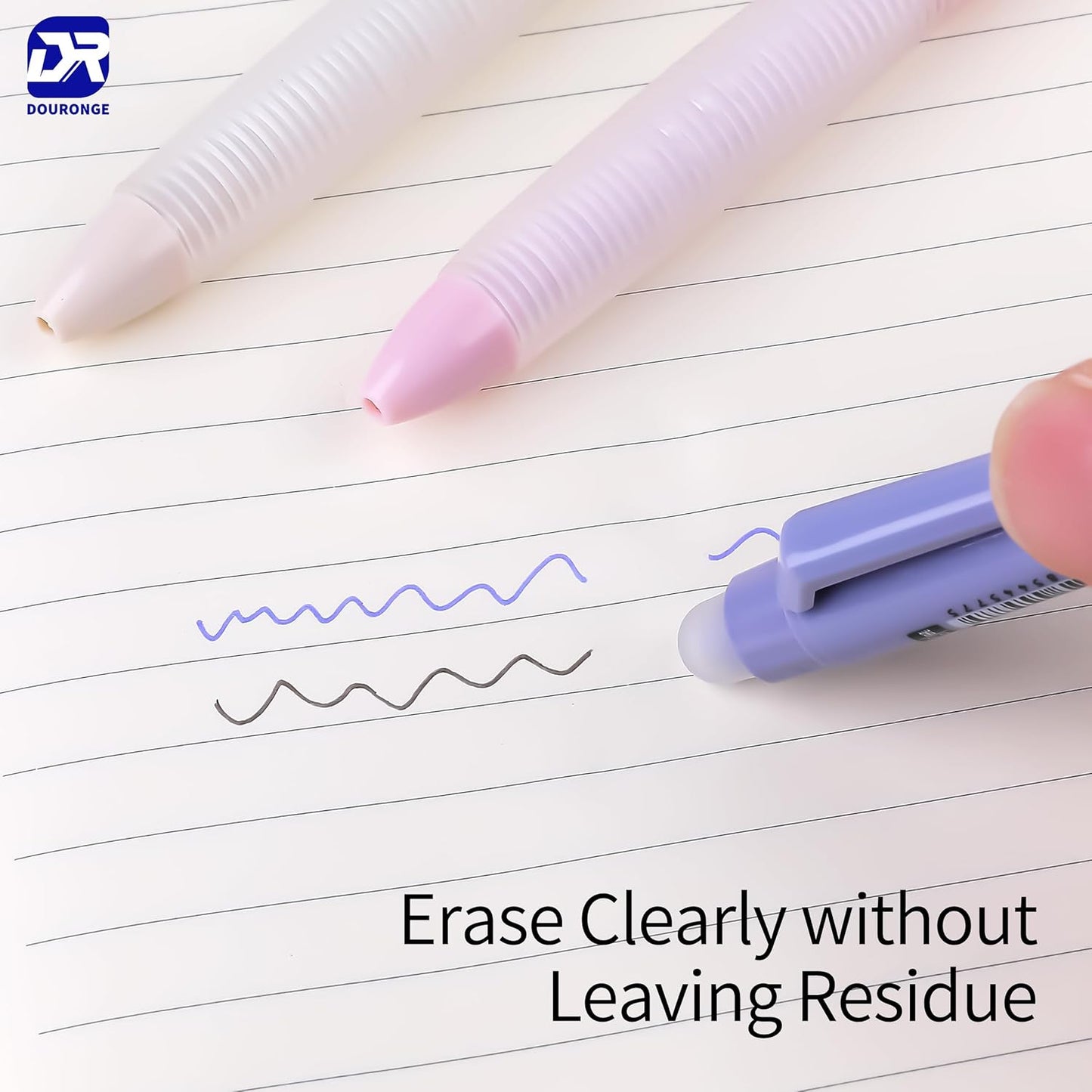 12-Pack Erasable Gel Pens, 0.5mm Fine Tip, Quick Dry Blue Ink, Ergonomic Soft Grip, Smooth Writing, No Smudge, Click Design - Perfect for Journaling, Note-taking, Work, School, Study, and Gift Giving