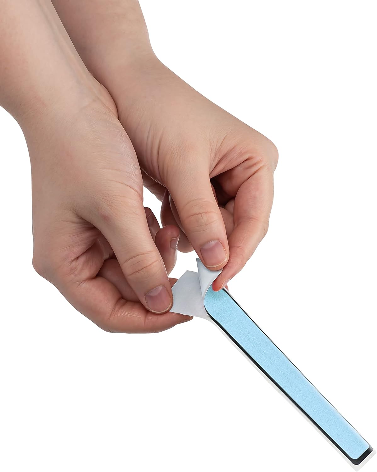 Carstens Adhesive Sticker Labels, 5 3/8” x 1”, Binder Labels for 1” Ring Binder Spines, Blue, Roll of 200